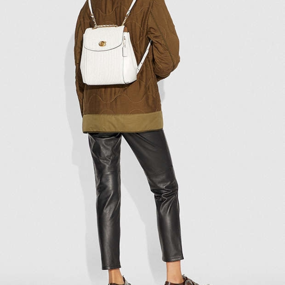 Coach Parker Cream Convertible Backpack